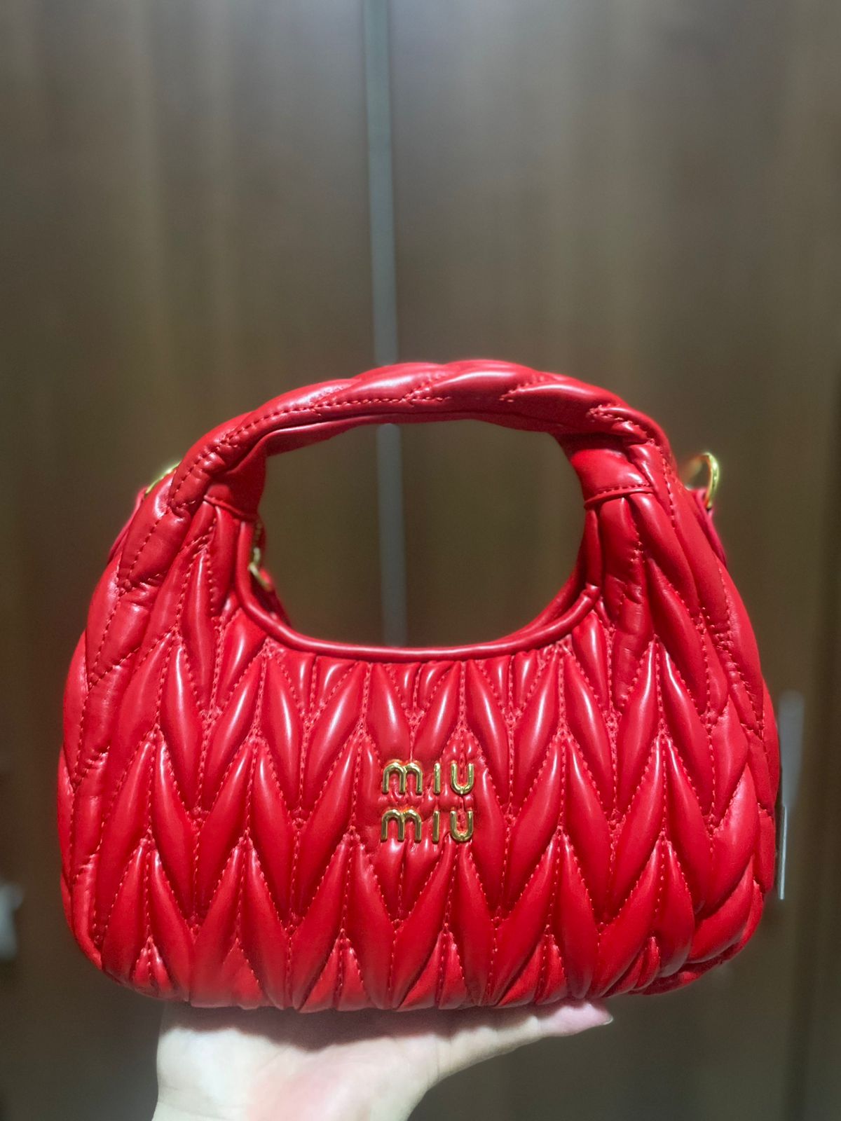 MIU2X WONDER 26CM super master quality real leather