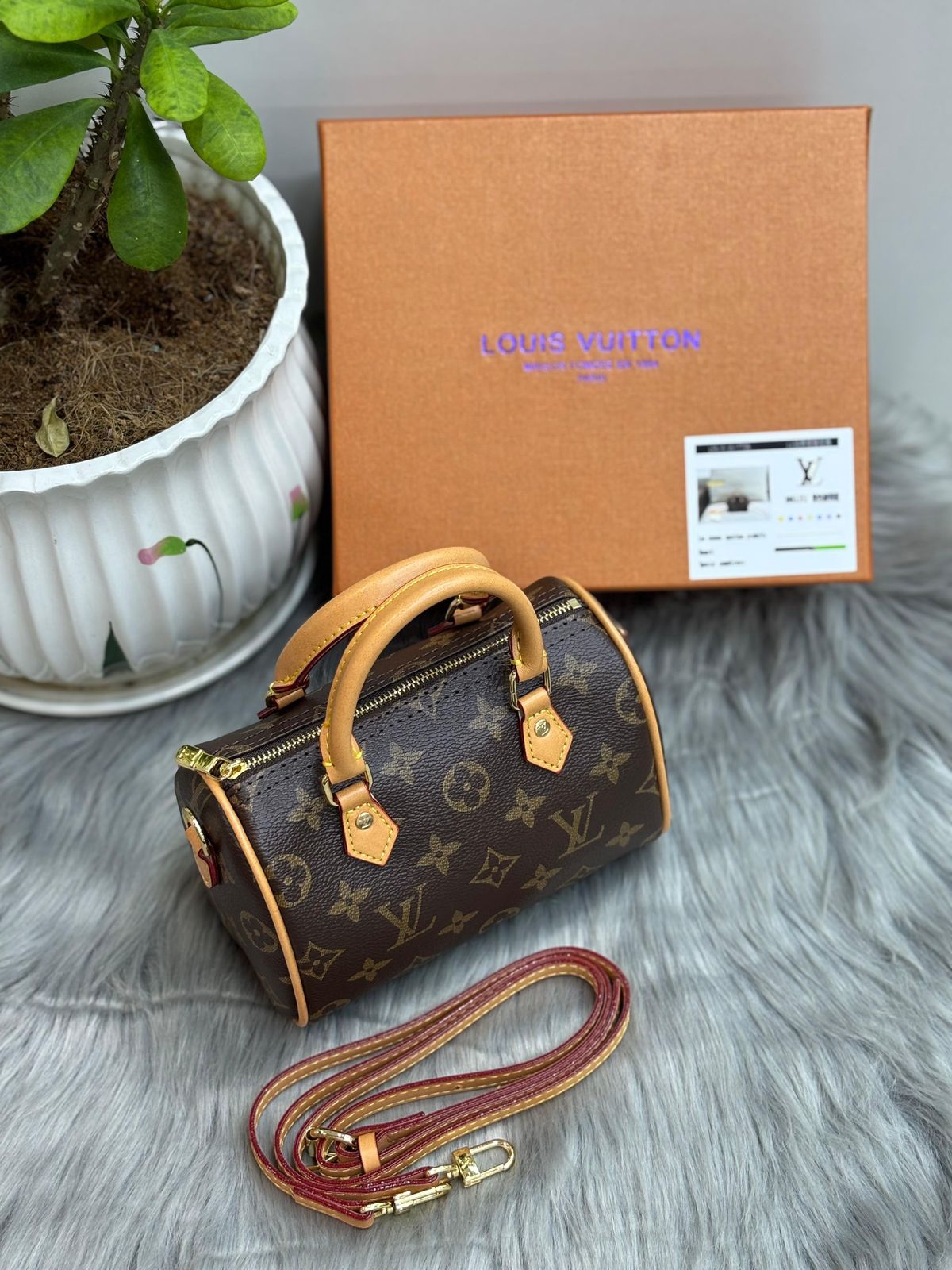 SPEEDY 20CM super master real leather